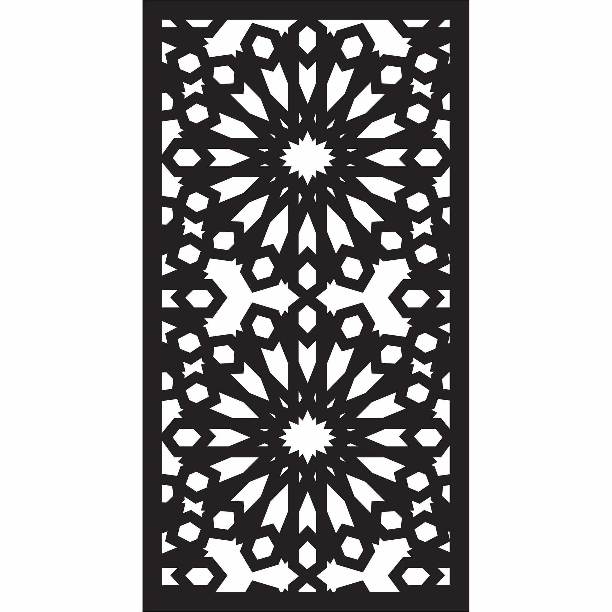 Abstract and Floral Decorative Privacy Screen Panels Doors or Fence-Free DXF files Cut Ready CNC Designs-dxfforcnc.com