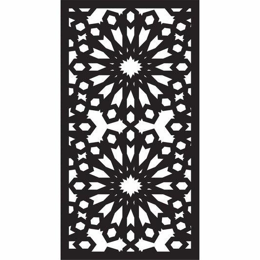 Abstract and Floral Decorative Privacy Screen Panels Doors or Fence-Free DXF files Cut Ready CNC Designs-dxfforcnc.com