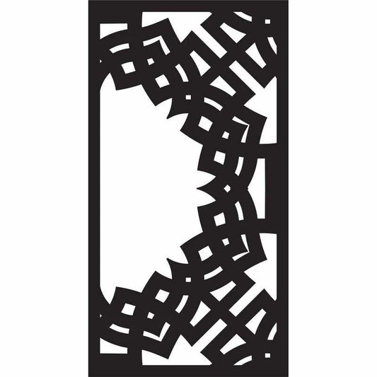 Abstract and Floral Decorative Privacy Screen Panels Doors or Fence-Free DXF files Cut Ready CNC Designs-dxfforcnc.com