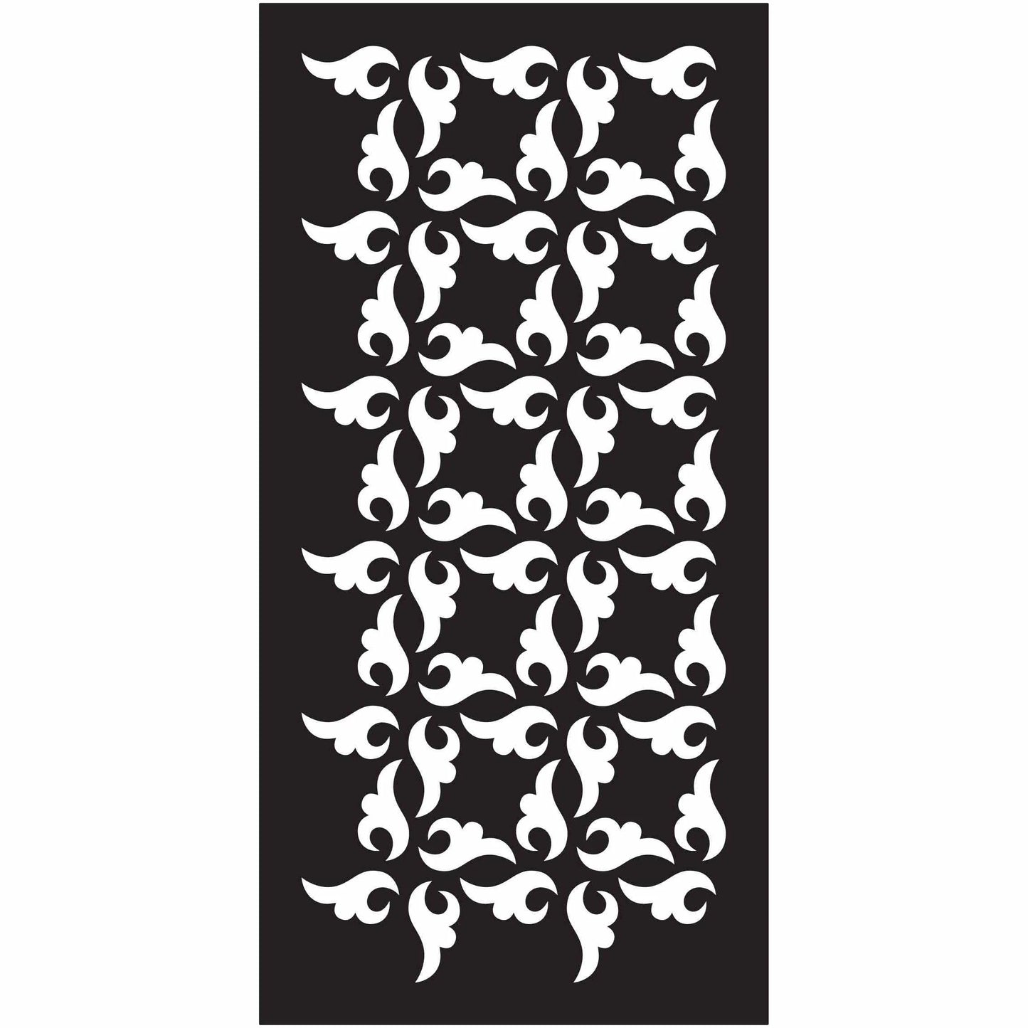 Abstract and Floral Decorative Privacy Screen Panels Doors or Fence-Free DXF files Cut Ready CNC Designs-dxfforcnc.com