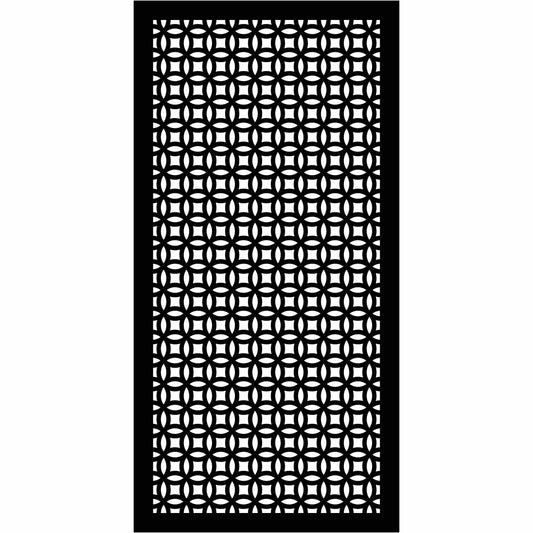 Abstract and Floral Decorative Privacy Screen Panels Doors or Fence-Free DXF files Cut Ready CNC Designs-dxfforcnc.com