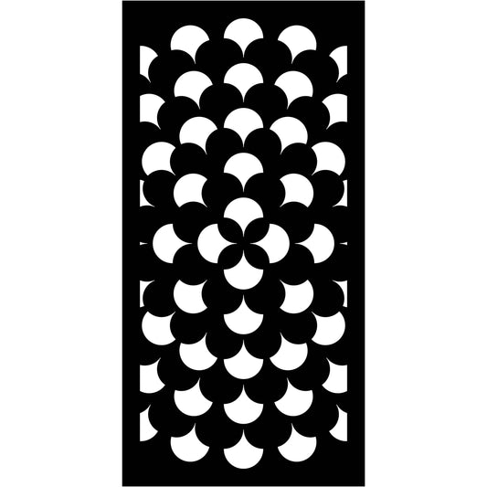 Abstract and Floral Decorative Privacy Screen Panels Doors or Fence-Free DXF files Cut Ready CNC Designs-dxfforcnc.com