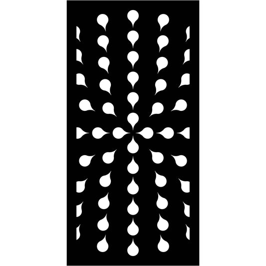 Abstract and Floral Decorative Privacy Screen Panels Doors or Fence-Free DXF files Cut Ready CNC Designs-dxfforcnc.com