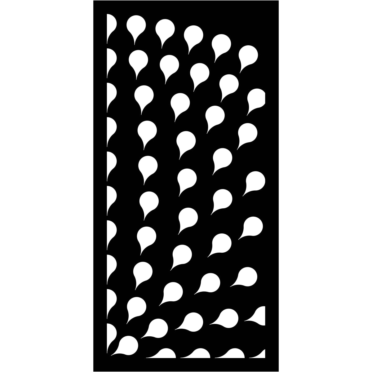 Abstract and Floral Decorative Privacy Screen Panels Doors or Fence-Free DXF files Cut Ready CNC Designs-dxfforcnc.com