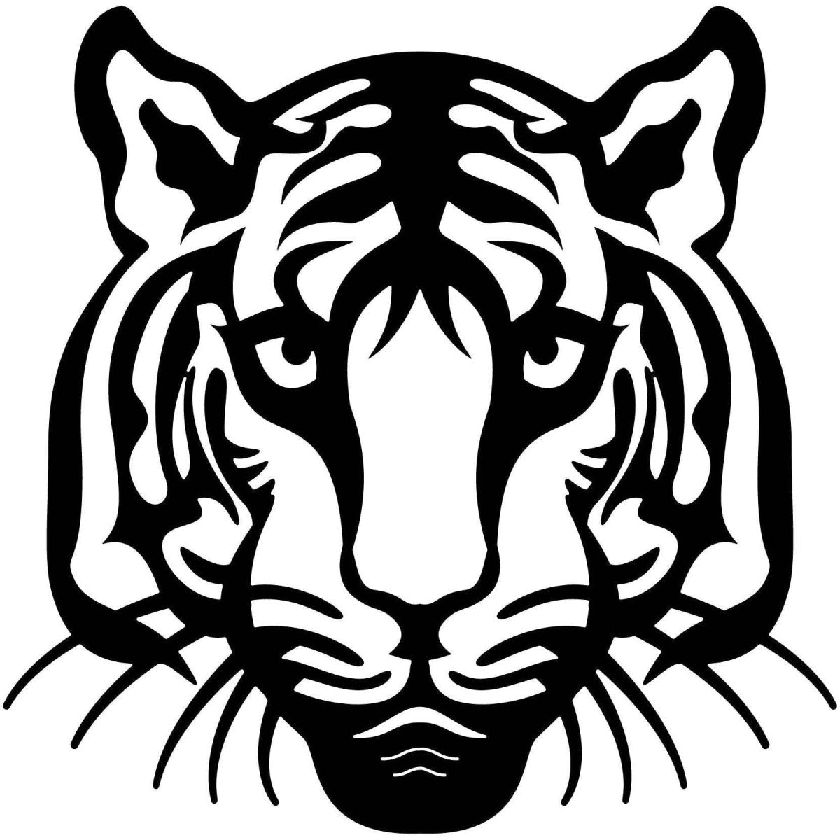 Bengal Tiger Face-DXFforCNC.com-DXF Files cut ready cnc machines