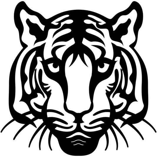 Bengal Tiger Face-DXFforCNC.com-DXF Files cut ready cnc machines