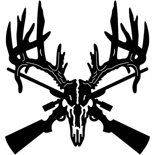 deer skeleton skull DXF File Cut Ready for CNC