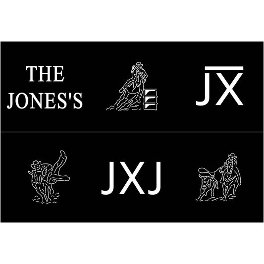 Fire Pit Jone's with barrel race, calf roper and steer wrestler-DXFforCNC.com-DXF Files cut ready cnc machines