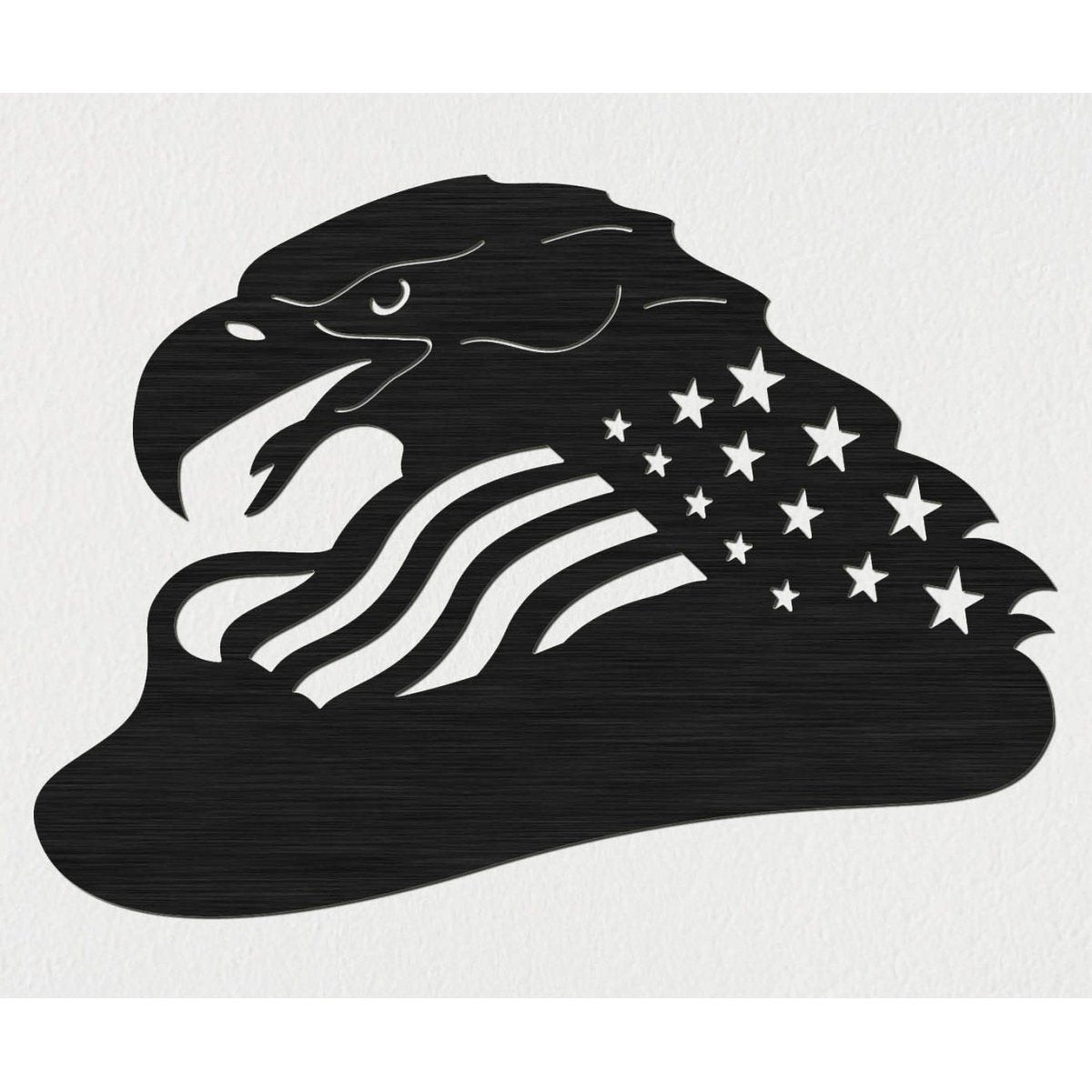 Free Bald Eagle of USA Flag-DXFforCNC.com-DXF Files cut ready cnc machines