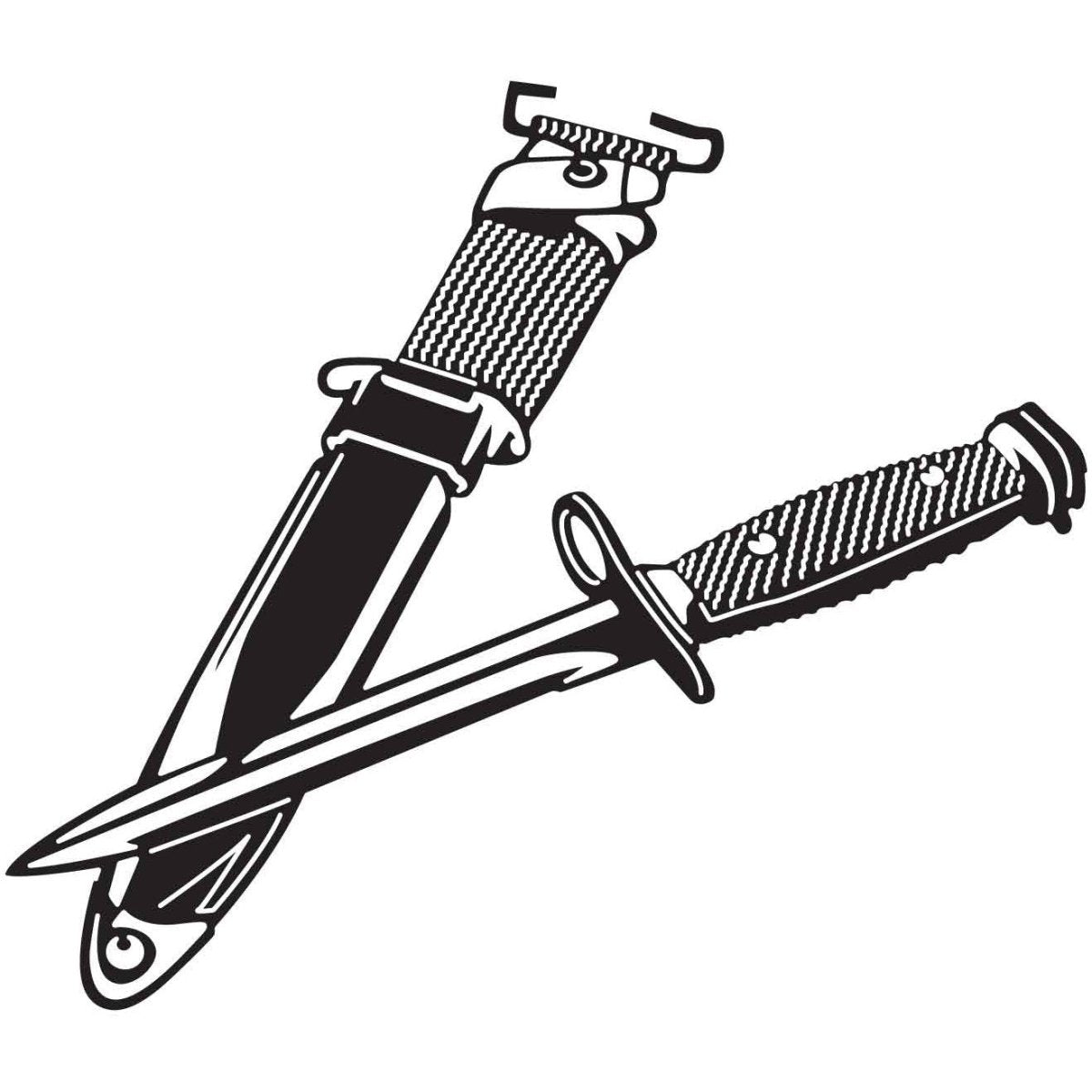 military bayonet and tactical knife 15