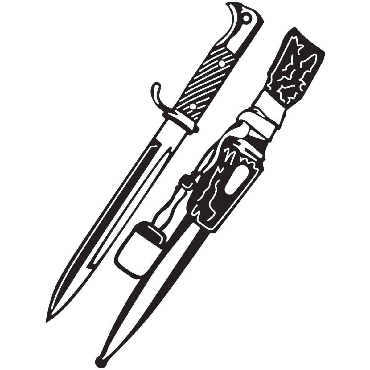 military bayonet and tactical knife 19