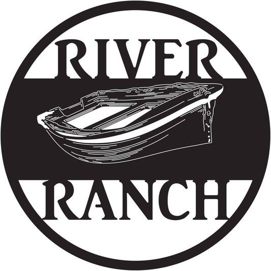 River Ranch Sign-DXF files cut ready for cnc machines-dxfforcnc.com