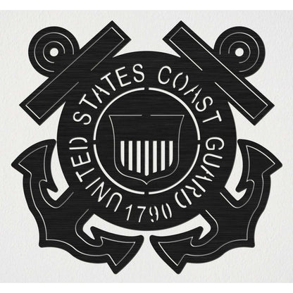 United State Coast Guard Badge-DXFforCNC.com-DXF Files cut ready cnc machines