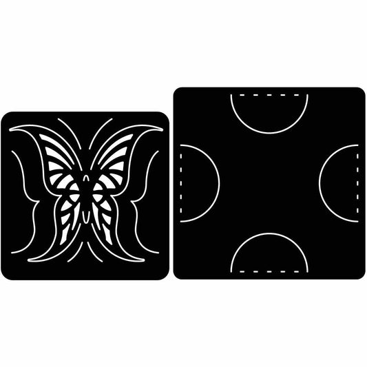 Drink Coaster and Holder Free DXF files cut ready for CNC-DXFforCNC.com