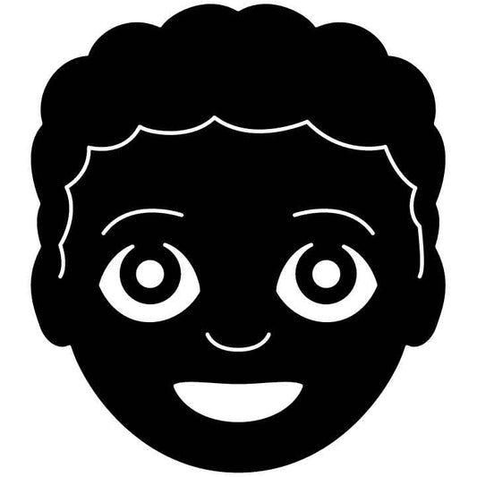 Emoji Boy Free DXF File for CNC Machines-DXFforCNC.com