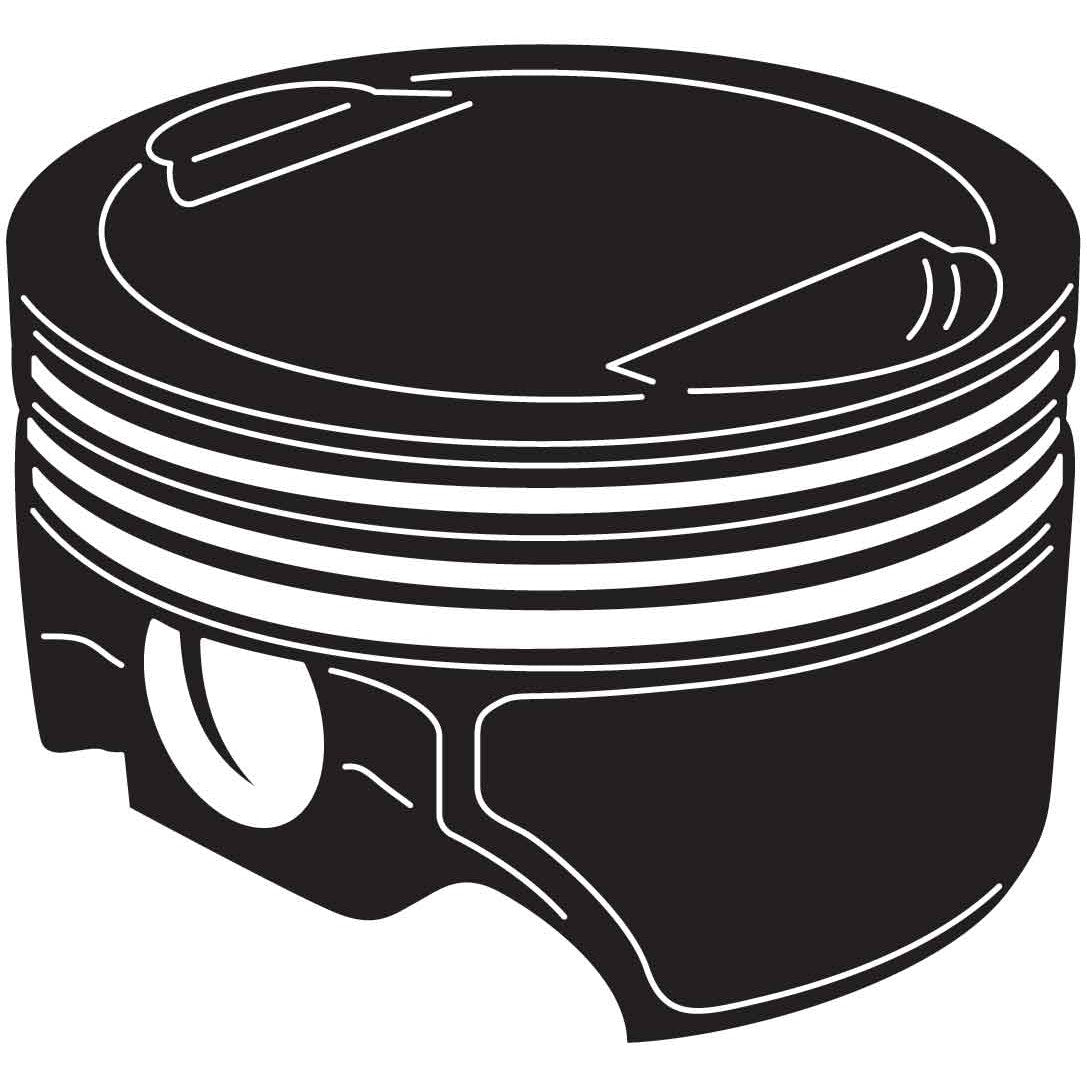 Engine Pistons 05 DXF File Cut Ready for CNC