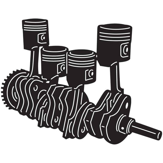 Engine Pistons 16 DXF File Cut Ready for CNC