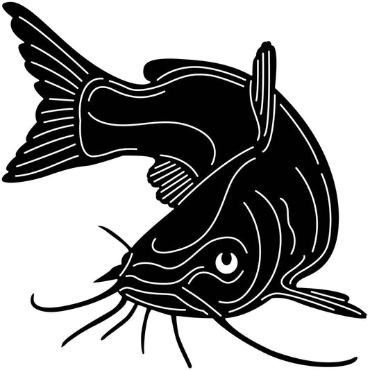 Underwater Fish-Catfish 02 DXF File Cut Ready for CNC