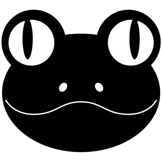 Frog Face Free DXF File for CNC Machines-DXFforCNC.com