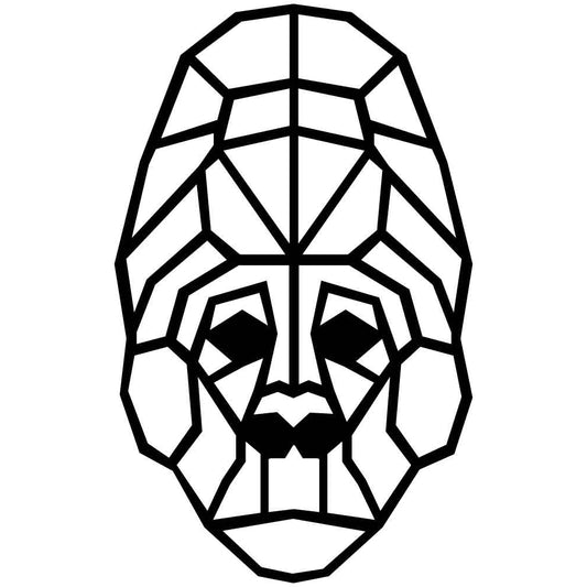 Gorilla Face Geometric-DXF files Cut Ready for CNC-DXFforCNC.com