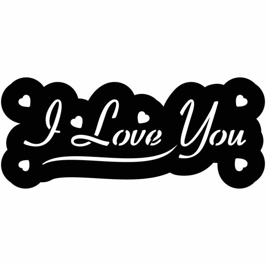 I Love You Free DXF files cut ready for CNC-DXFforCNC.com