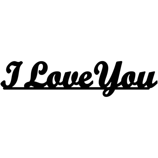 I Love You Free DXF files cut ready for CNC-DXFforCNC.com