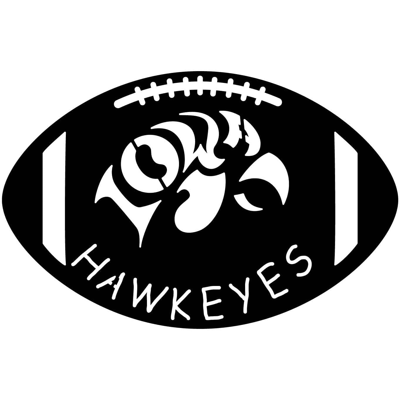 iowa hawkeyes logo outline