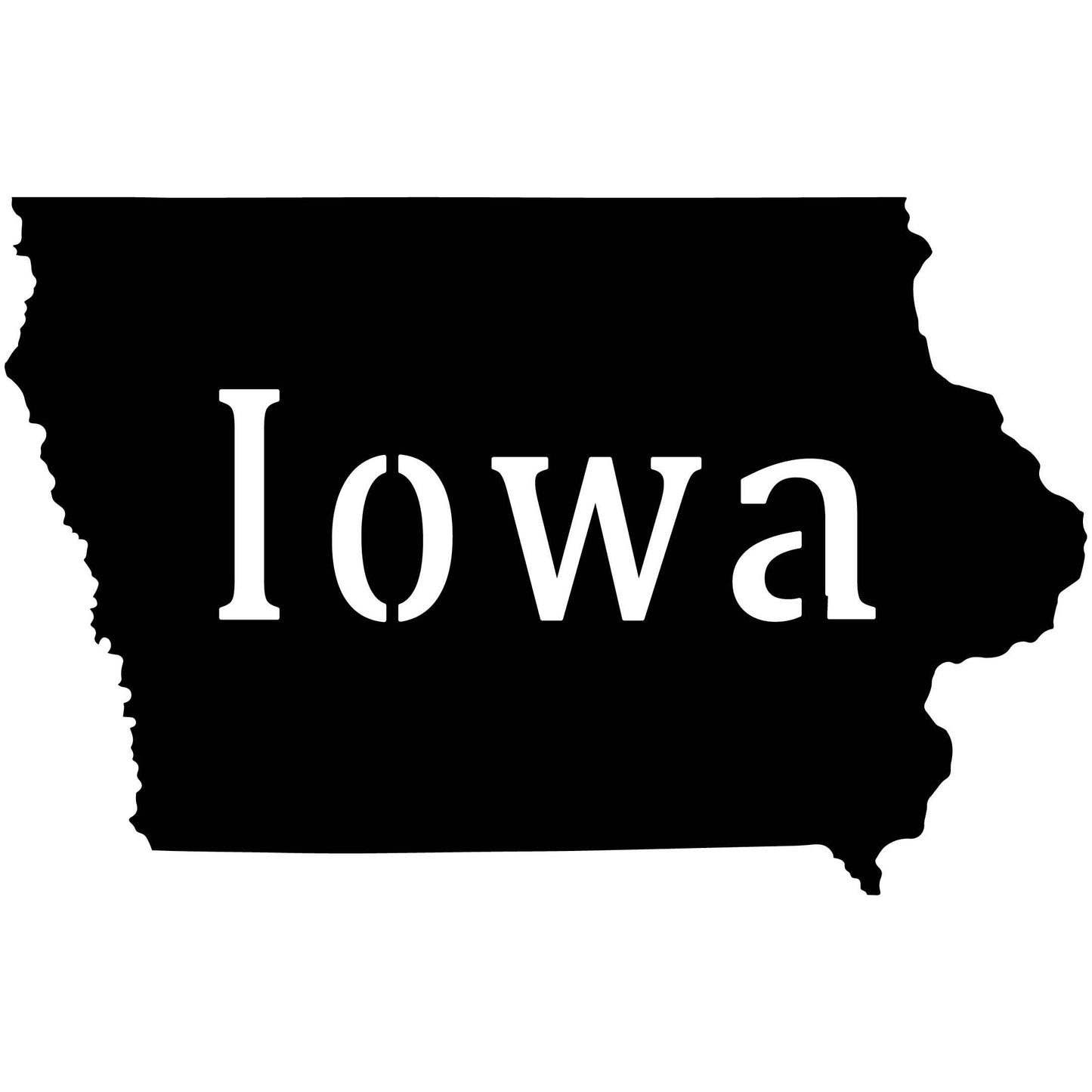 Iowa USA State Map