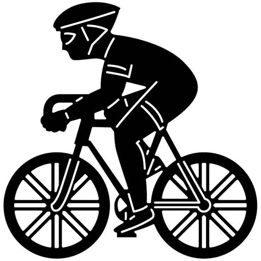 Man Biking Free DXF File for CNC Machines-DXFforCNC.com