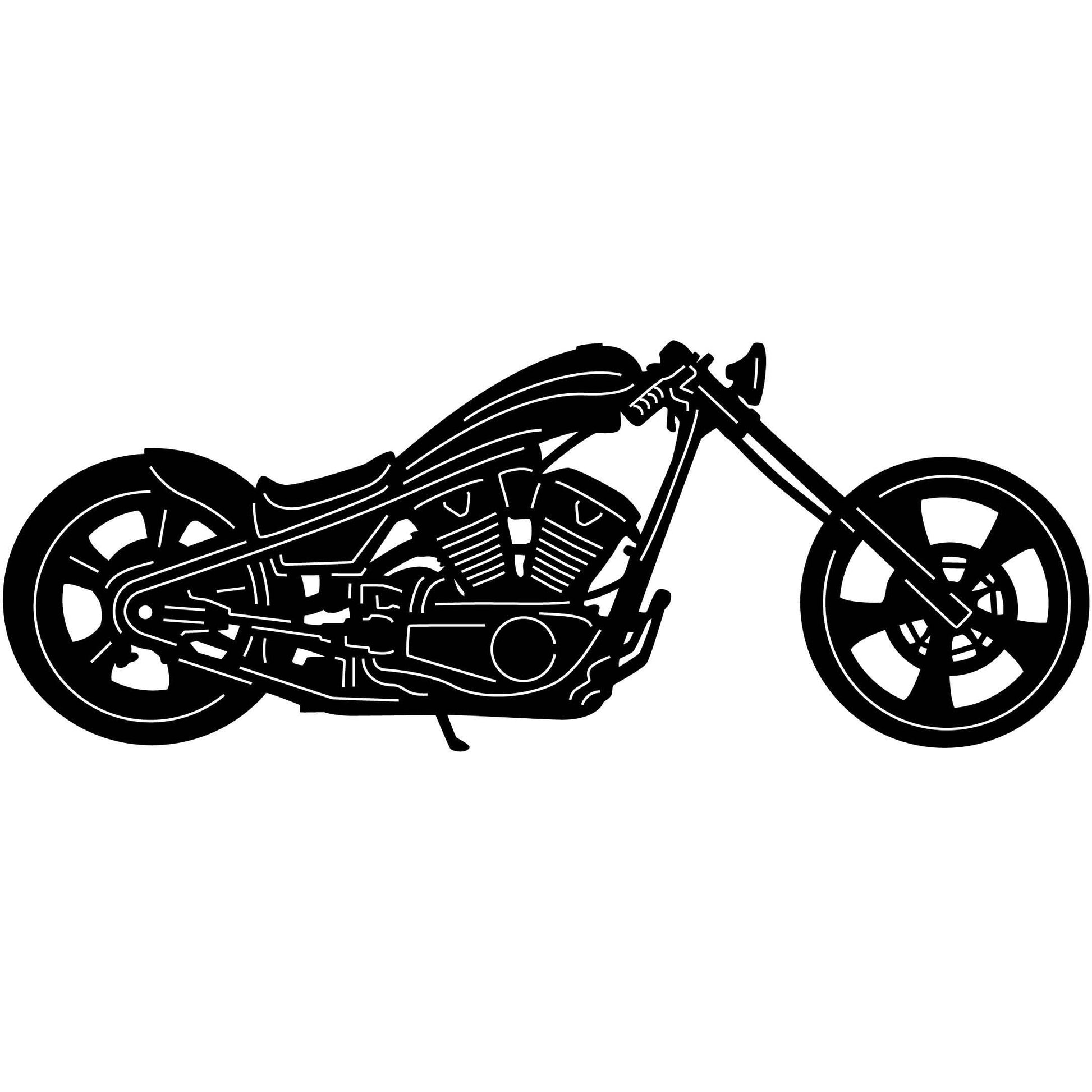 Motorcycle 005 DXF File Cut Ready for CNC