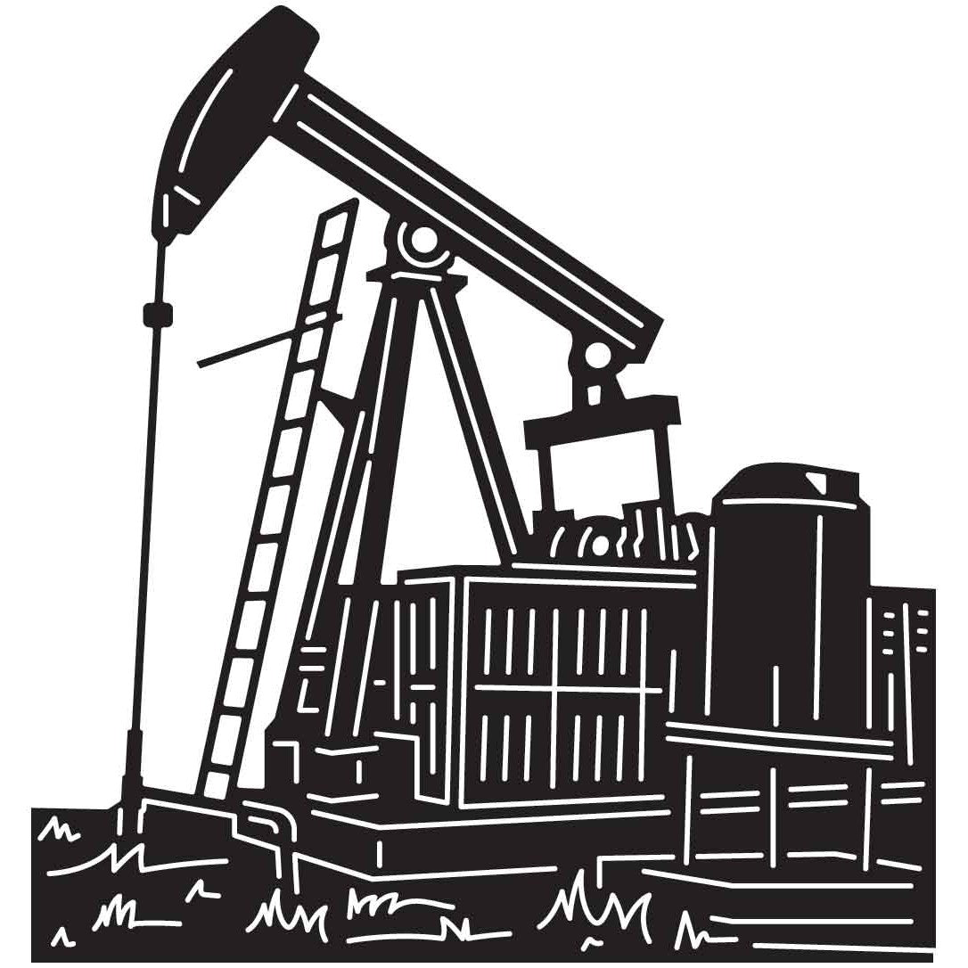 Oil PumpJack 02 DXF File Cut Ready for CNC