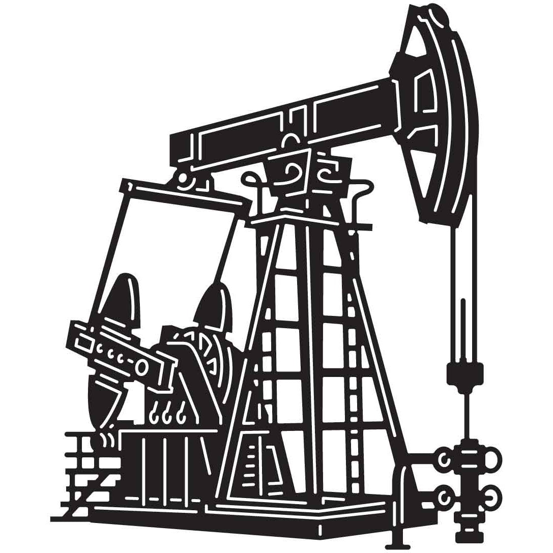 Oil PumpJack 05 DXF File Cut Ready for CNC