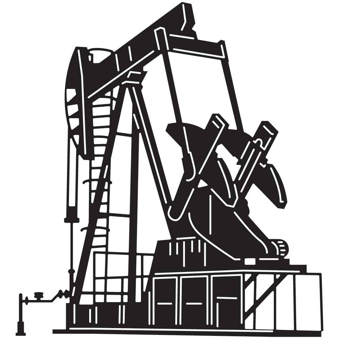 Oil PumpJack 14 DXF File Cut Ready for CNC