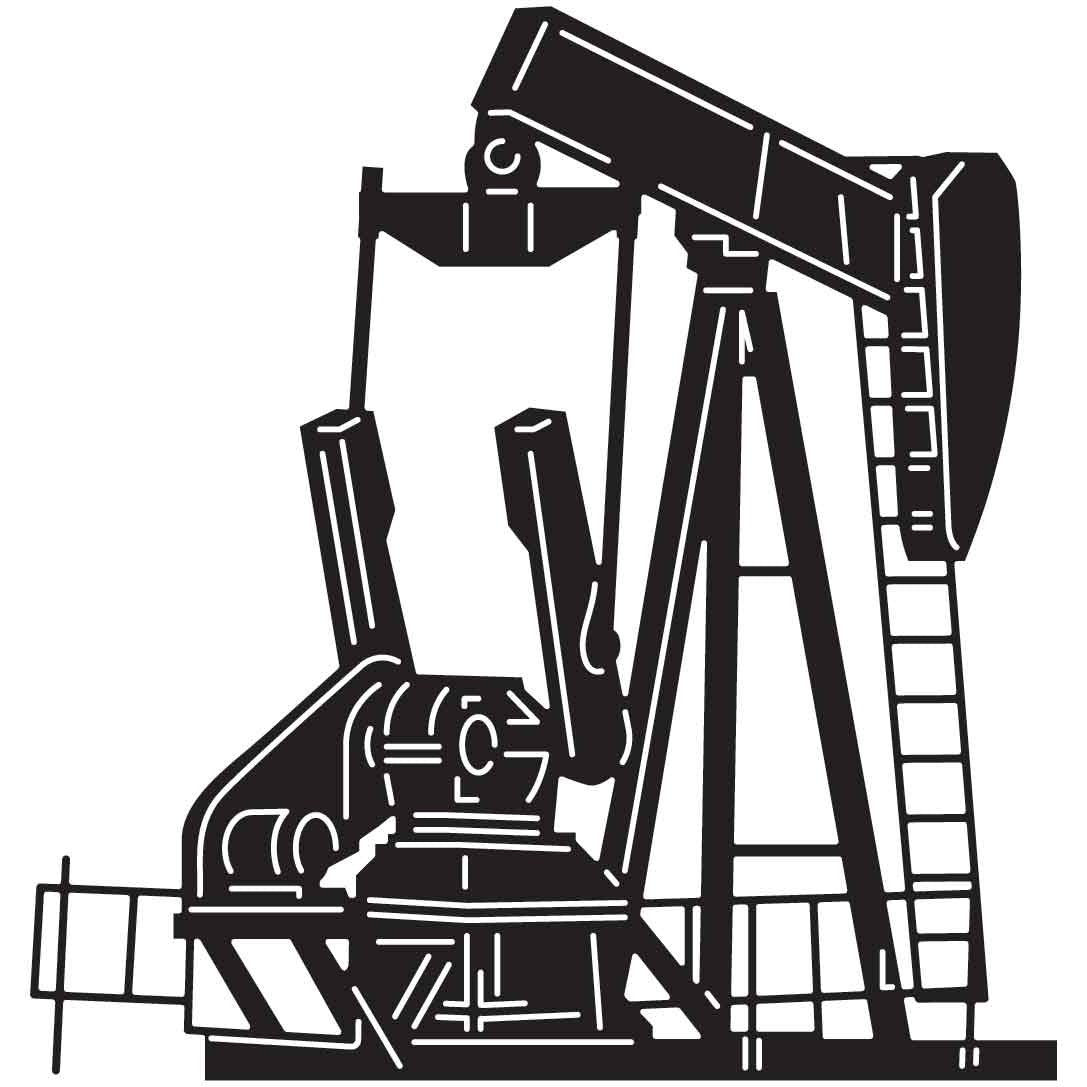 Oil PumpJack 16 DXF File Cut Ready for CNC