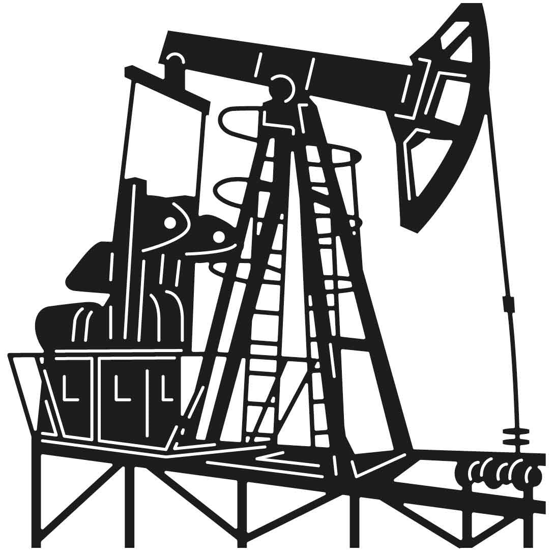 Oil PumpJack 18 DXF File Cut Ready for CNC