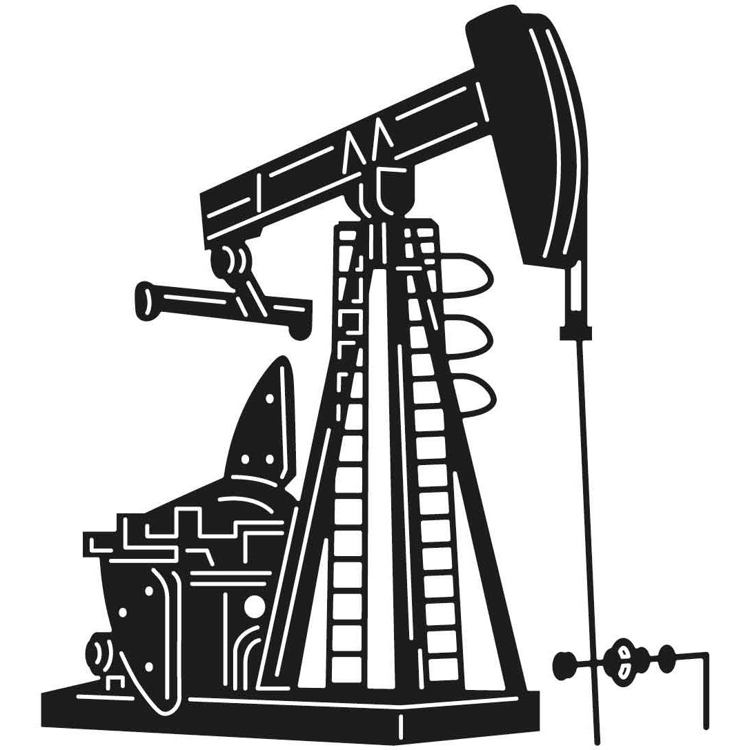 Oil PumpJack 20 DXF File Cut Ready for CNC