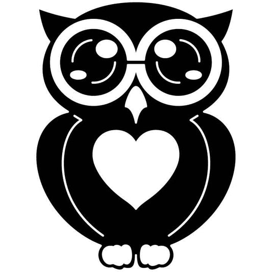 Owl Free DXF File for CNC Machines-DXFforCNC.com