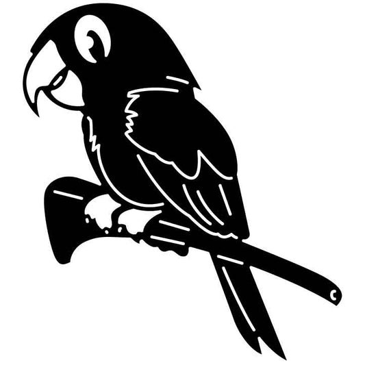 Parrot Free DXF File for CNC Machines-DXFforCNC.com