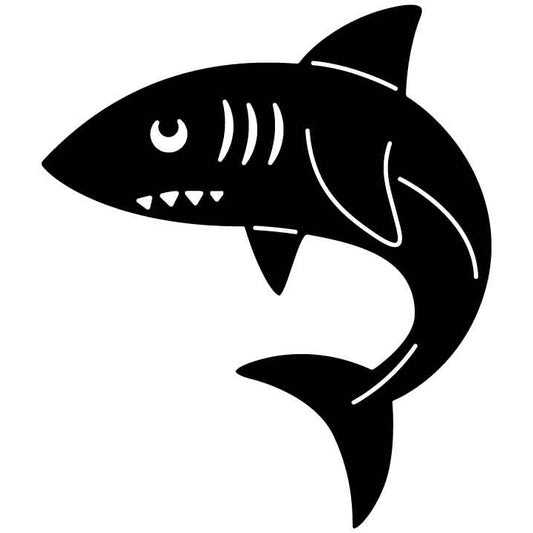 Shark Free DXF File for CNC Machines-DXFforCNC.com