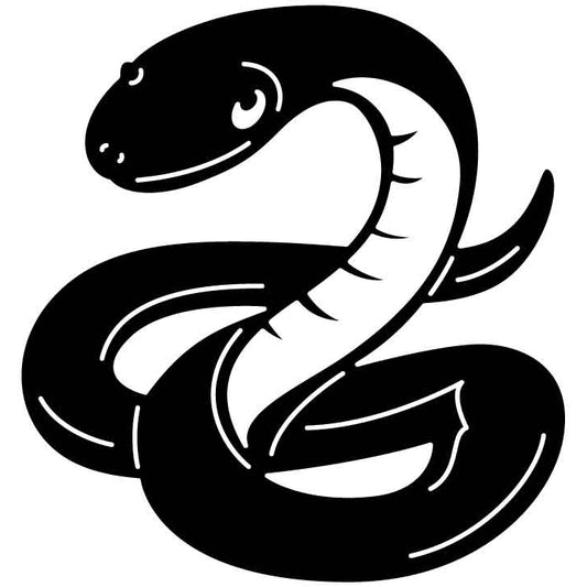 Snake Free DXF File for CNC Machines-DXFforCNC.com