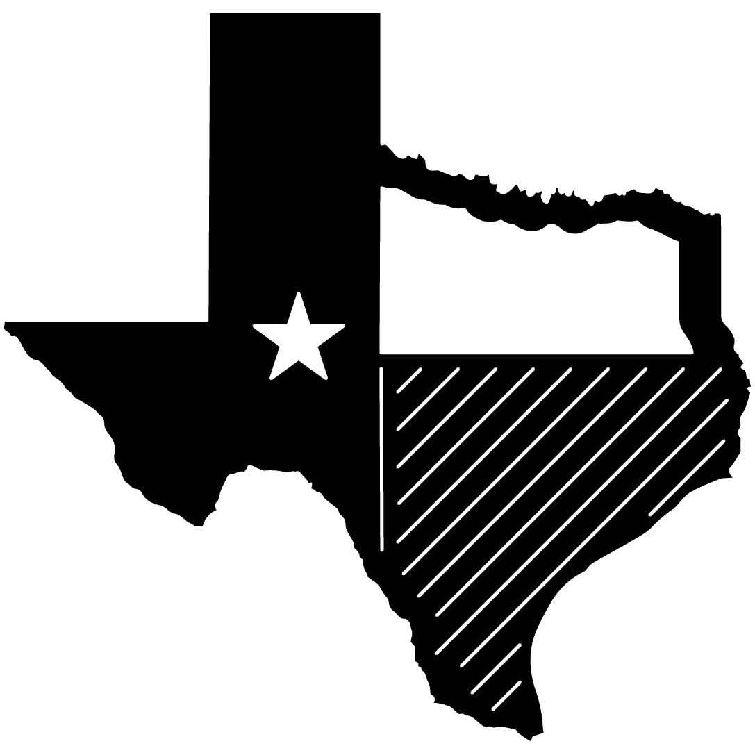 Texas Map Flag