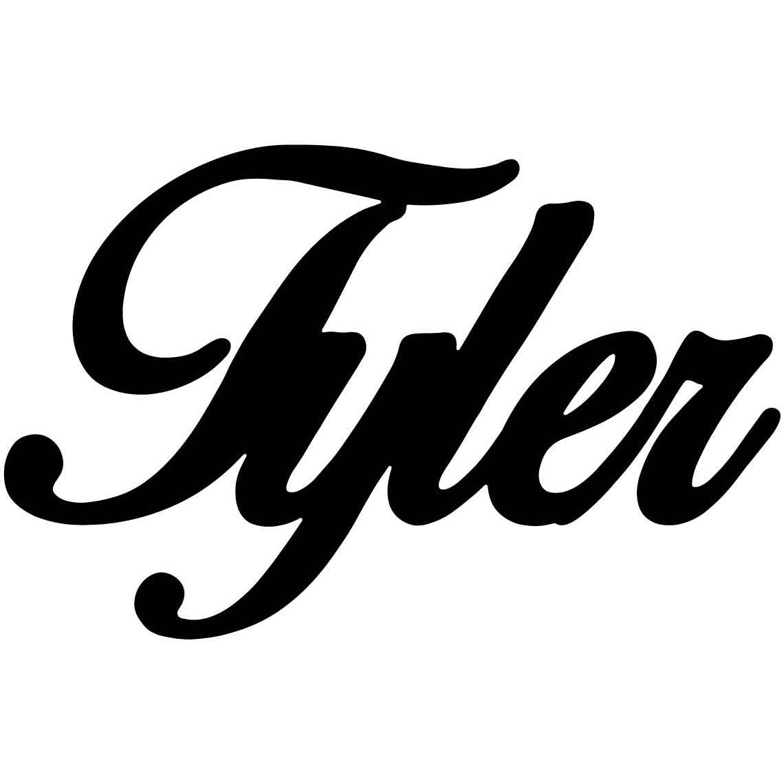 Tyler Name DXF File Cut Ready for CNC