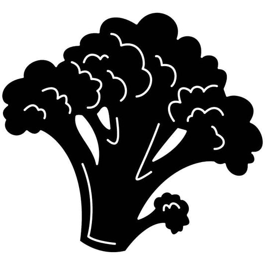 Vegetable Broccoli Free DXF File for CNC Machines-DXFforCNC.com