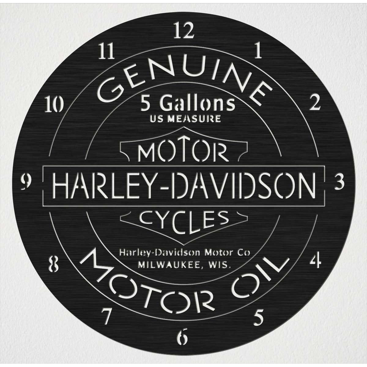 Harley Davidson Motor Cycles Wall Clock Base-DXF files Cut Ready CNC ...